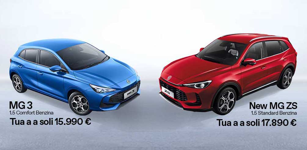 MG ZS + 3 Promo aprile 25