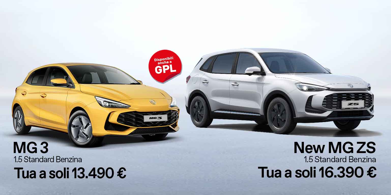 MG ZS + 3 Promo aprile 25